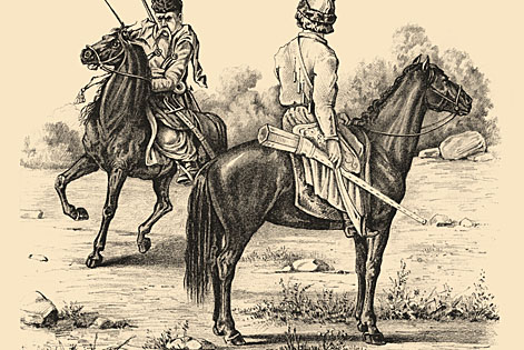 Запорожский казак и конный стрелец